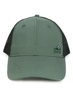 Czapki i chusty sportowe męskie - Czapka z daszkiem bejsbolówka męska siateczkowy tył CAMPING zielona 56-60 YOCLUB - miniaturka - grafika 1