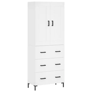 Witrynka, biała, 69,5x34x180 cm, materiał drewnopochodny Lumarko! - Witryny Witrynka, biała, 69,5x34x180 cm, materiał drewnopochodny Lumarko! - Witryny - miniaturka - grafika 1