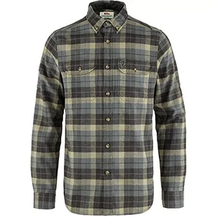 FJÄLLRÄVEN Męska koszula flanelowa Singi Heavy M sweter, Super szary/kamienny szary, L - Koszule męskie - miniaturka - grafika 1