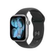 Smartwatch - Apple Watch 11 GPS 42mm z aluminium gwiezdna szarość pasek sportowy S/M Czarny - miniaturka - grafika 1