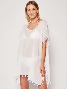 Seafolly Sukienka plażowa Amnesia 52162 Biały Regular Fit - Sukienki - miniaturka - grafika 1