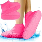 Pokrowce na ubrania - WODOODPORNE OCHRANIACZE NAKŁADKI NA BUTY NA DESZCZ ANTYPOŚLIZGOWE KALOSZE M - miniaturka - grafika 1