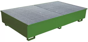 Producent Green Service Wanna Wychwytowa - 1000 L. - Na 2 Pojemniki Ibc Zielony 130 Cm X 230 Cm 43 Cm Powyżej 500 L. 2 Pojemniki Ibc Stal Lakierowana Tak WM-1 ZS - Pojemniki przemysłowe - miniaturka - grafika 1