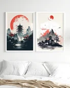 Obrazy i zdjęcia - Zestaw plakatów Japońskie świątynie II - miniaturka - grafika 1