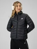 Kurtki damskie - 4F Kurtka z wypełnieniem syntetycznym damska - czarna XXL - miniaturka - grafika 1
