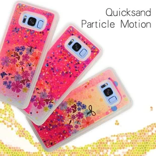 Zizo Liquid Glitter Star Case Etui Samsung Galaxy S8+ (Spring Flowers) - Etui i futerały do telefonów - miniaturka - grafika 2
