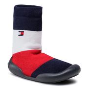 Buty dla chłopców - Kapcie TOMMY HILFIGER - Slipper T1B0-30973-0308Y Blue/Red/White 019 - miniaturka - grafika 1