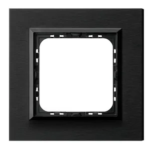 Ospel Ramka  pojedyncza SONATA metal 4mm - antracyt/czarna - Klawisze i ramki - miniaturka - grafika 1