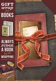 IF IF Gift wrap Papier do książki Vintage books - Opakowania i torebki na prezenty - miniaturka - grafika 1