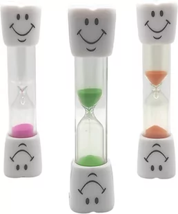Timer Klepsydra dla dzieci Do Nauki Mycia Zębów Zestaw 3 sztuk 3 minuty - Breloczki dla dzieci - miniaturka - grafika 1