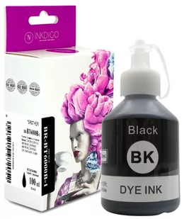Tusz INKDIGO (BR-BT6000B-1) czarny 100ml zamiennik BROTHER (BT6000BK) - Papier do drukarek - miniaturka - grafika 1