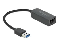 Adaptery i przejściówki - DeLOCK 66646 zmieniacz płci / kabli USB 3.2 Gen 1 RJ45 Czarny - miniaturka - grafika 1