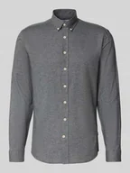 Koszule męskie - Koszula casualowa z kołnierzykiem typu button down - miniaturka - grafika 1