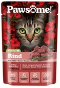 Mokra karma dla kotów - Pawsome Adult Rind - wołowina saszetka 85g - miniaturka - grafika 1