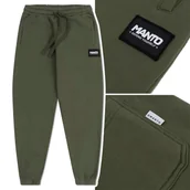 Dresy męskie - Spodnie Dresowe Bawełniane Męskie Manto Label Khaki R. Xxl - miniaturka - grafika 1