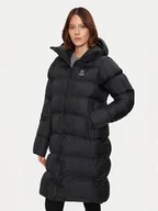 Kurtki damskie - Haglöfs Kurtka zimowa Long Mimic 607706 Czarny Relaxed Fit - miniaturka - grafika 1