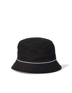 Calvin Klein Damski zestaw Ck kapelusz typu bucket hat inna czapka, Ck czarny, Rozmiar uniwersalny - Czapki damskie - miniaturka - grafika 1