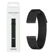 Akcesoria do smartwatchy - Pasek do Samsung Galaxy Watch 4/ 4 Classic/ 5/ 5 Pro/ 6/ 6 Classic 20 mm M/L Fabric Band One Click - Czarny - miniaturka - grafika 1