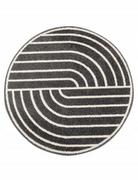 Dywany - MULTI-DECOR Dywan okrągły Loft czarno-kremowy śr. 100 cm - miniaturka - grafika 1