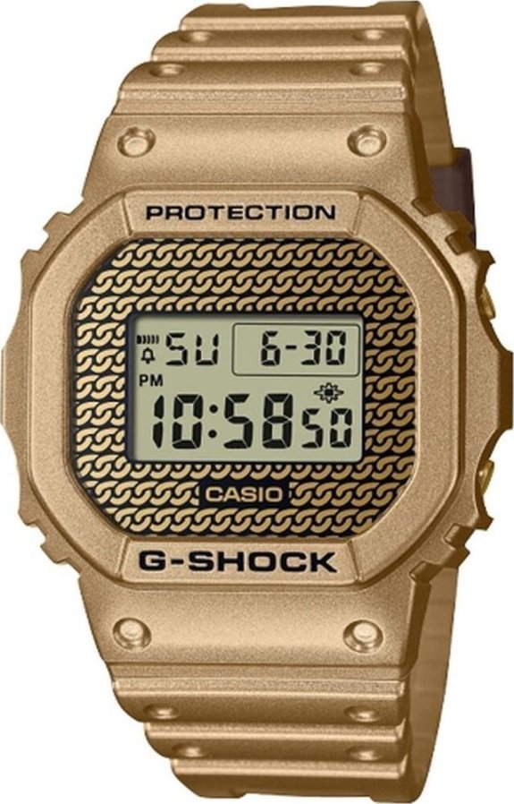 Zegarek Casio Zegarek Męski Casio THE ORIGIN - GOLD CHAIN 43,5 mm