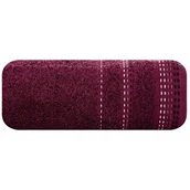 Ręczniki - Eurofirany B.B. CHOCZYŃSCY SPÓŁKA JAWNA Ręcznik EURO, Pola, purpurowy, 50x90 cm - miniaturka - grafika 1