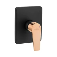 Baterie podtynkowe - Invena Midnight bateria prysznicowa podtynkowa czarny złoty BP35001 - miniaturka - grafika 1