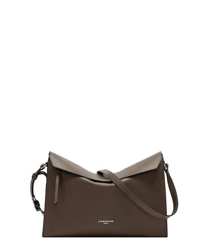 Liebeskind Berlin Women's Shoulderbag M LORA Calf Optic Crossbody, Light truffel, Light Truffel