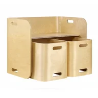 Zestawy mebli dla dzieci - Małpiszon, Dziecięcy Zestaw Stól I Krzesełka - Drewno - miniaturka - grafika 1