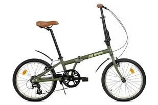 Składany rower FabricBike Alloy Frame Single Speed 3 kolory (Cayman Green 7 SPEED W/Mudguard) - Rowery - miniaturka - grafika 1
