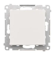 Wyłączniki światła i elektryczne - Wyłącznik schodowy bez piktogramu Simon 55 - biały mat - miniaturka - grafika 1