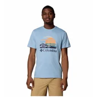 Koszulki sportowe męskie - Koszulka męska Columbia Path Lake™ Graphic Tee II Rozmiar: XL / Kolor: niebieski/jasnoniebieski - miniaturka - grafika 1