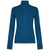 Bluzy sportowe damskie - Bluza damska Icebreaker Women Merino Blend 300 RealFleece™ Descender LS Zip Rozmiar: L / Kolor: niebieski - miniaturka - grafika 1