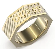 Pierścionki - Biżuteria GUESS JUMR03030JW. Pierścionek, Kolor złoty. Mężczyzna. - miniaturka - grafika 1