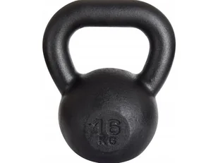 Tiguar Kettlebell żeliwny Tiguar RAW czarny 16 kg RAW_16 - Kettlebell - miniaturka - grafika 1