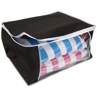 Organizer Pokrowiec Pojemnik na pościel ubrania pod ŁÓŻKO do szafy 60x45 cm - Pokrowce na ubrania - miniaturka - grafika 1