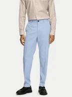 Garnitury - Selected Homme Spodnie garniturowe 16092419 Błękitny Slim Fit - miniaturka - grafika 1