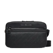 Torby męskie - Saszetka Tommy Hilfiger Th Monogram Ew Reporter AM0AM13837 Czarny - miniaturka - grafika 1