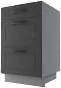 Meble kuchenne - Bergamo Szafka Dolna D3M/50 Metabox Grafit Mat - miniaturka - grafika 1