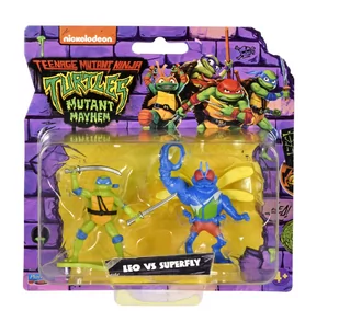 Wojownicze Żółwie Ninja Movie Mutatnt Mayhem Mini figurki 2pak, Figurka LEO & BAXTER FLY - Figurki dla dzieci - miniaturka - grafika 1