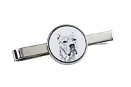 Spinki do mankietów i krawatów - Dog argentyński, Dogo Argentino - spinka do krawata z psem, personalizowany klips do krawata, wyjątkowy prezent dla mężczyzny marki Art-Dog - miniaturka - grafika 1