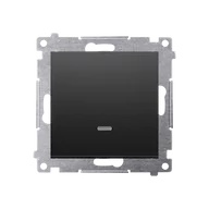 Wyłączniki światła i elektryczne - Łącznik jednobiegunowy Kontakt-Simon 54 DW1ZL.01/49 z sygnalizacją załączenia LED moduł 10AX, 250V~, szybkozłącza - miniaturka - grafika 1