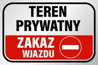 Akcesoria BHP - TABLICZKA TEREN PRYWATNY ZAKAZ WJAZDU pcv20X30 - miniaturka - grafika 1