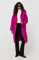 Kamizelki damskie - Pinko kurtka damska kolor fioletowy zimowa - miniaturka - grafika 1