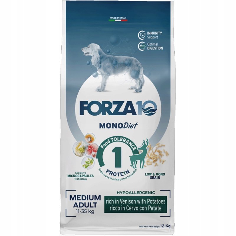 Forza 10 Medium Diet, dziczyzna i ziemniaki - 2 x 12 kg