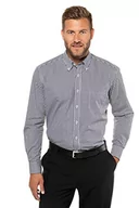 Koszule męskie - JP 1880 Męska koszula w dużych rozmiarach, duże rozmiary, rozmiary L-8XL, biznesowa, w kratkę, do 8XL, Comfort Fit 722859, czarny (czarny 72285910), 7XL - miniaturka - grafika 1