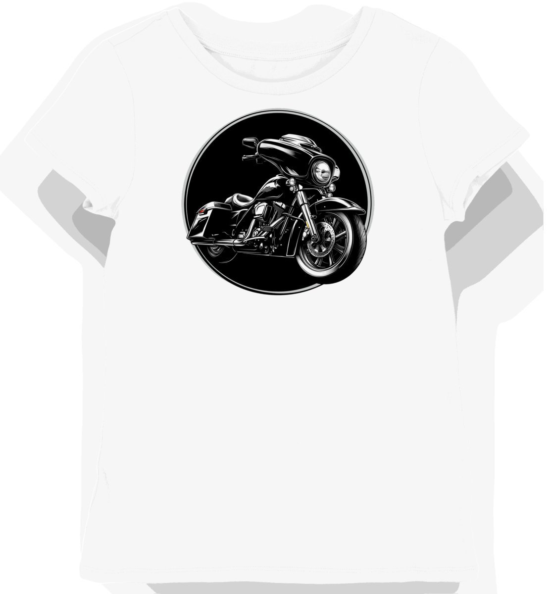 Koszulka damska biała z Motywem Elektrycznego Gładkiego Motocyklu S