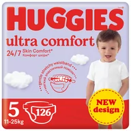 Pieluchy - 3X Huggies Pieluchy Ultra Comfort Jumbo Pack (5) 11-25Kg 42Szt - miniaturka - grafika 1