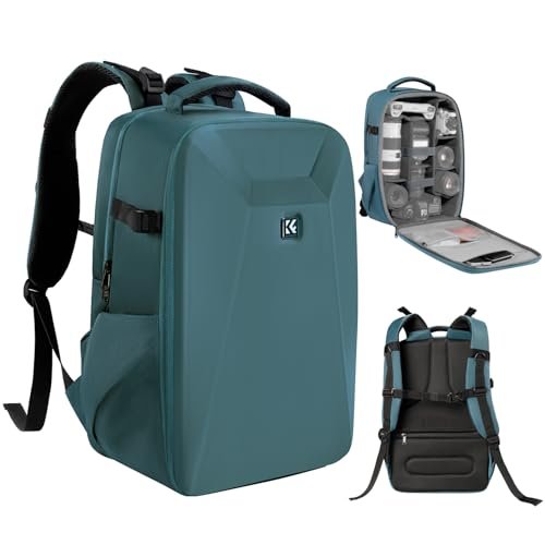 K&F Concept Plecak na lustrzankę cyfrową z kieszenią na laptopa 15-15,6 cala, wodoszczelny, kompatybilny z dronem Canon/Nikon/Sony/DJI Mavic