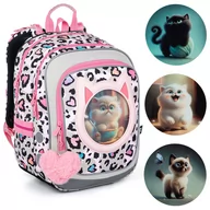Plecaki szkolne i tornistry - Lekki plecak w kotki Topgal ENDY 23037 - miniaturka - grafika 1