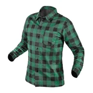 Koszule męskie - NEO Koszula flanelowa, zielona, rozmiar XXL 81-546-XXL - miniaturka - grafika 1